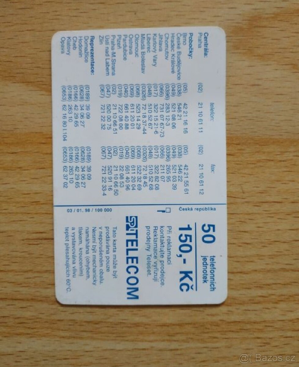Telefonní karta - 2