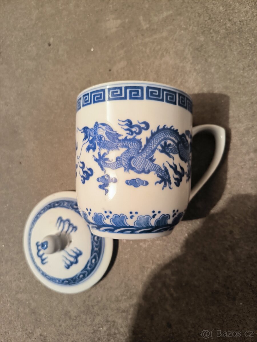 retro hrnek hrníček čínský - 2