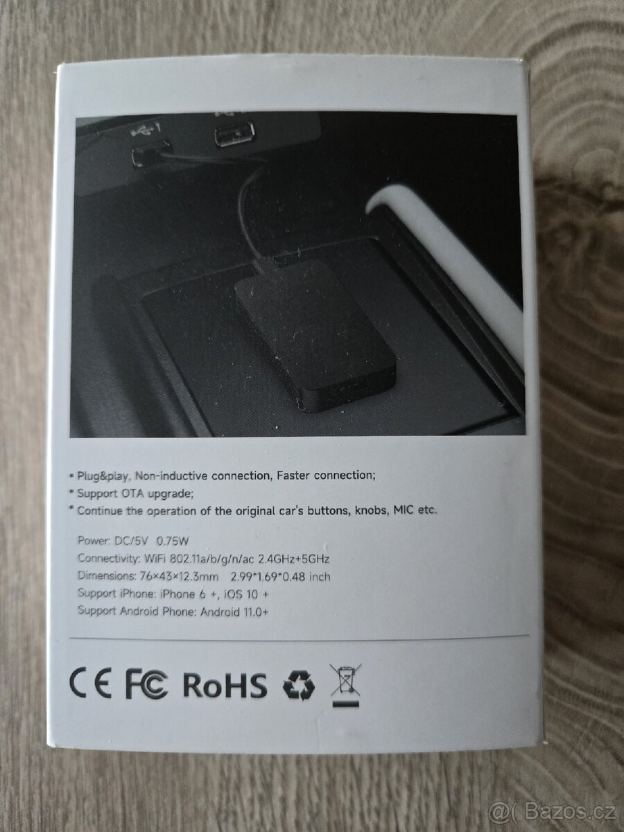 Bezdrátový adaptér pro Car play a Android Auto - 2