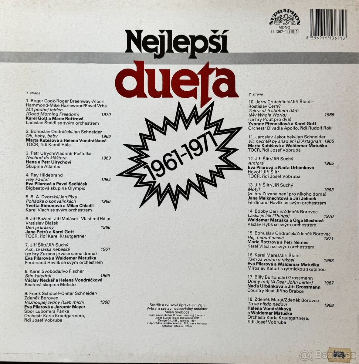 LP Nejlepší dueta 1961 - 1971 - 2