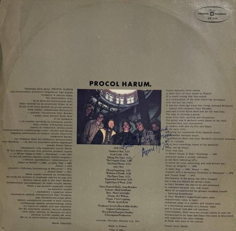 Procol Harum – Procol's Ninth. (LP) - 2