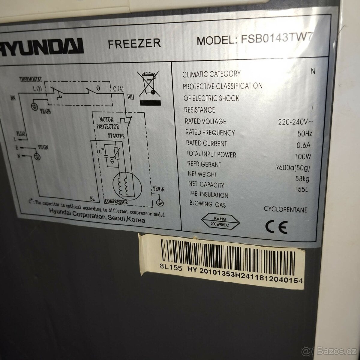 Mrazak hyundai - 2