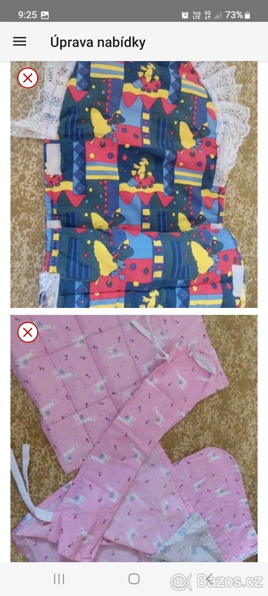 Kocarek, postylka, zavinovacka, 2× nebesa. - 2