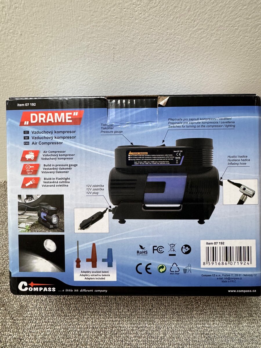 Compass 12V DRAME se světlem - 2