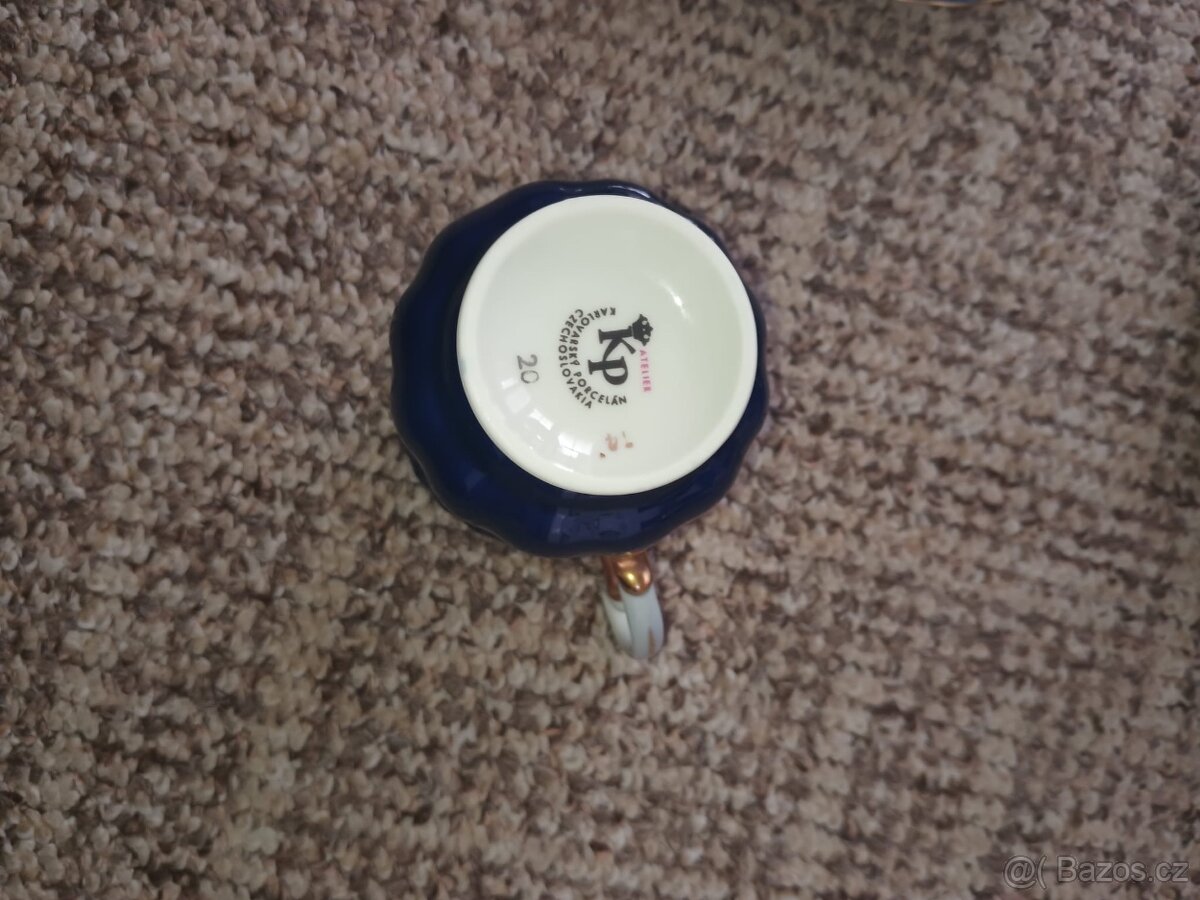 Hrnky s podšálky Karlovarský porcelán - 2