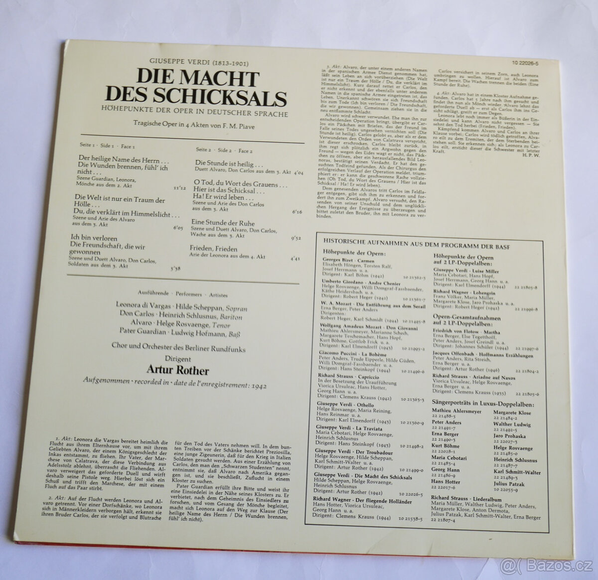Giuseppe Verdi - Die Macht Des Schicksals (LP) - 2