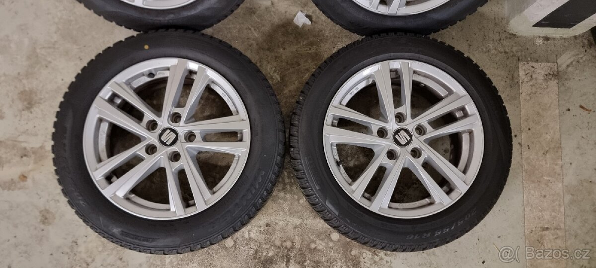 Alu kola Seat 5x112 ET46 zimní 205/55/16 - 2