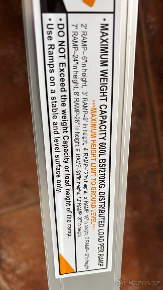 2x nájezdová rampa 91-152 cm pro vozíčkáře - 2