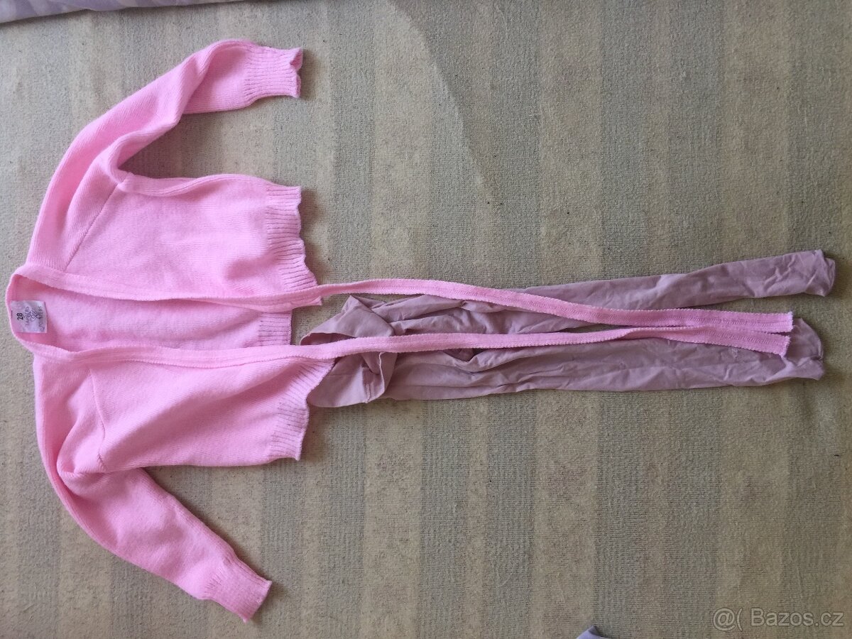 Svetr a punčocháče na balet dívky 4-6 let - 2