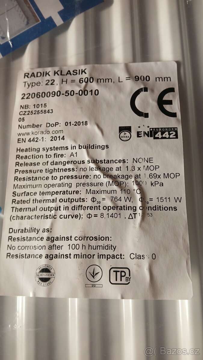 Radiátor Korado radik 22 600 x 900 - 2