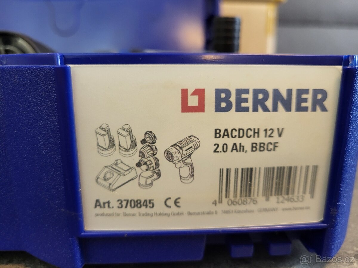 Multifunkční aku šroubovák BERNER - NOVÉ - 2