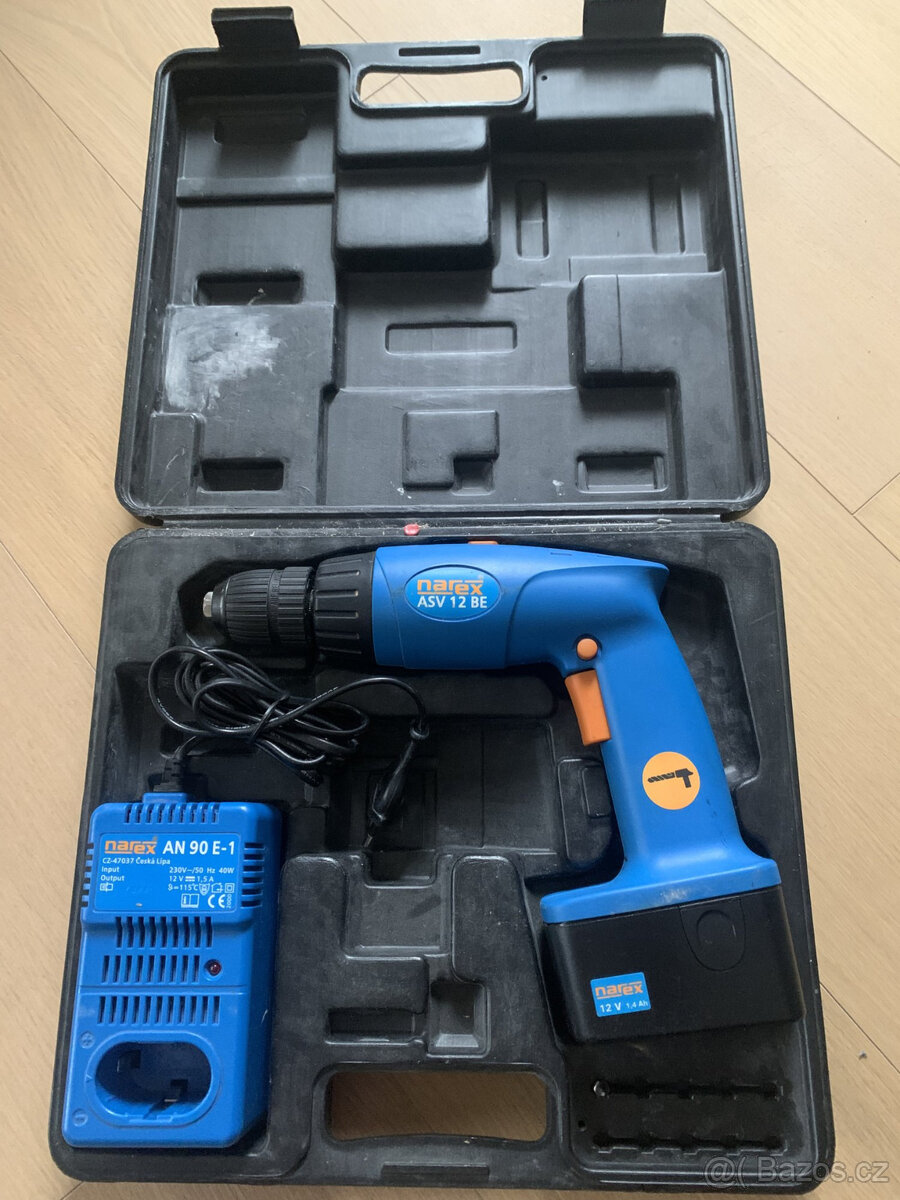 Nová baterie pro vrtačku Narex ASV 12 BE + vadná vrtačka - 2