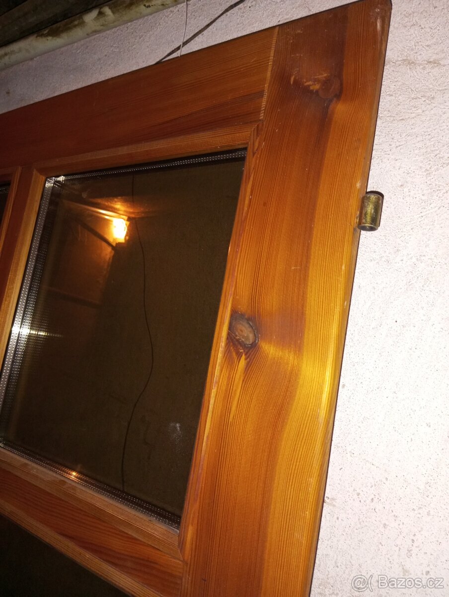 Venkovní dřevěné prosklené dveře - 2