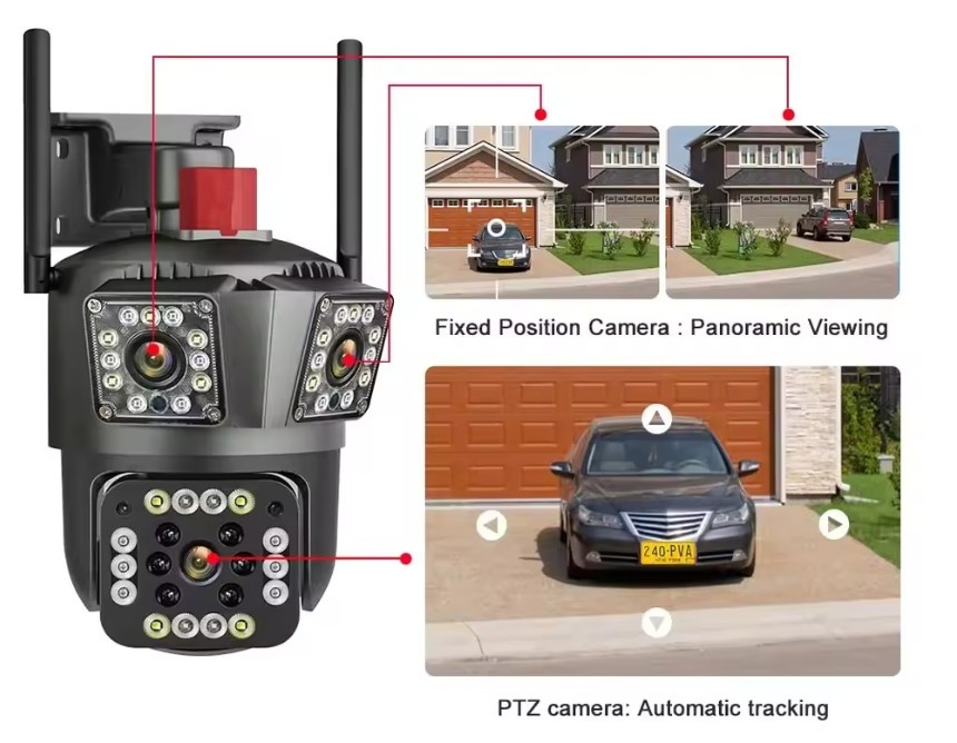 Prodám kameru 12MP (3x4MB) Outdoor WiFi PTZ 8xZoom - 2