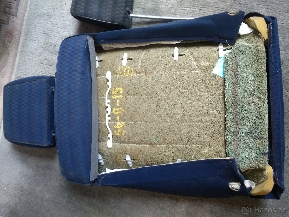 W201 190 plastak sedak ridice modry, vyhrev - 2