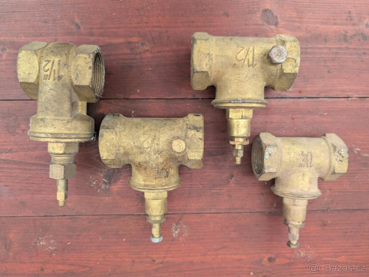 Mosazné ventily - 4 ks - 2