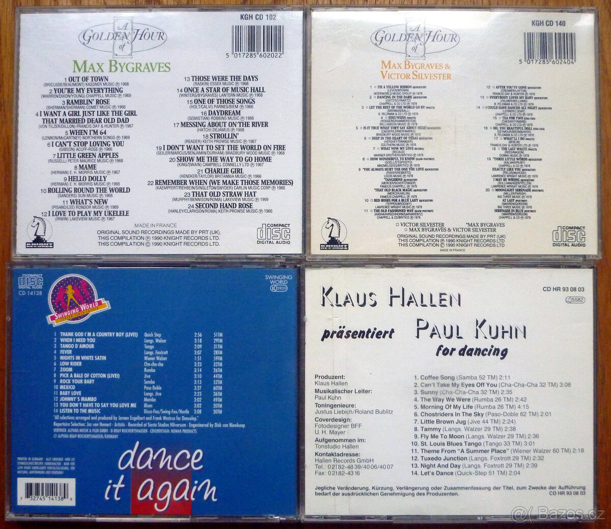 CD taneční hudba orchestrálky 50,-/kus - 2