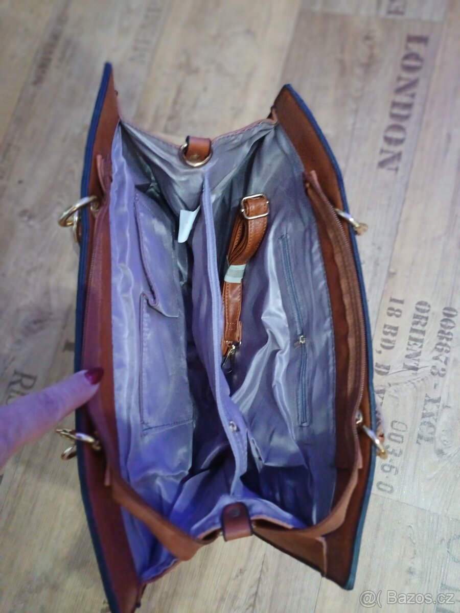 Hnědá velka kabelka - 2