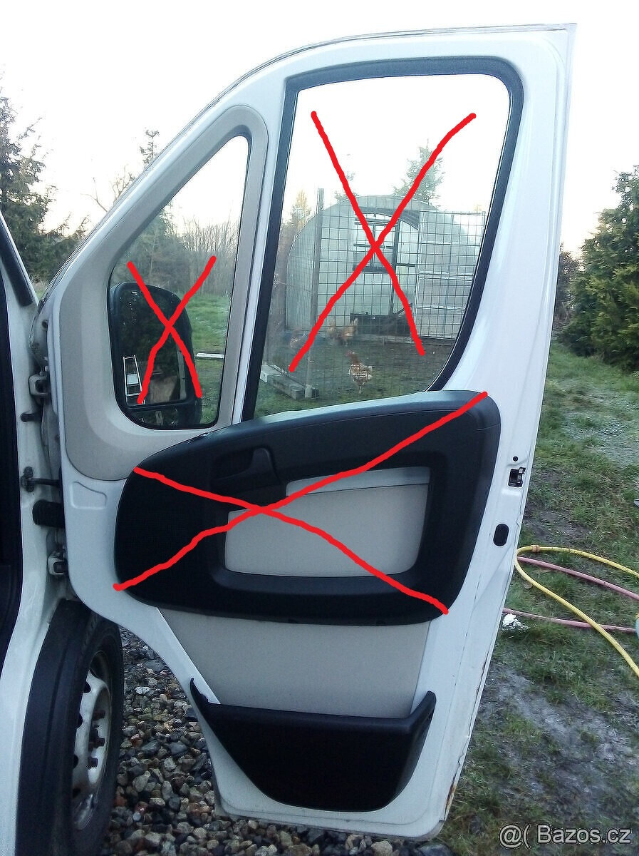 Ducato Boxer Jumper díly předních dveří - 2