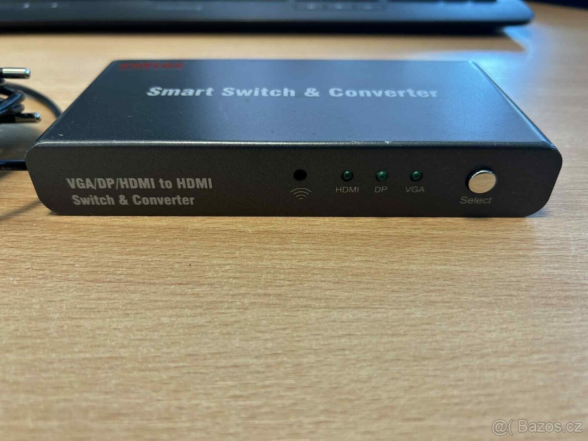 ROLINE Přepínač + konvertor HDMI/VGA/DP -> HDMI, 3:1 - 2
