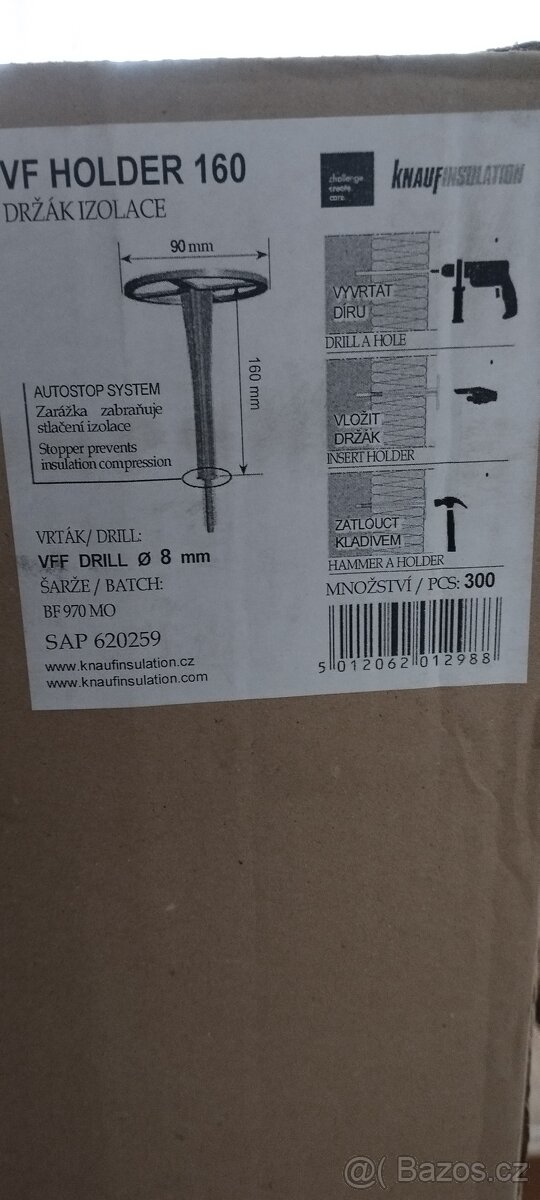 Držák izolace VF HOLDER 160 - 2