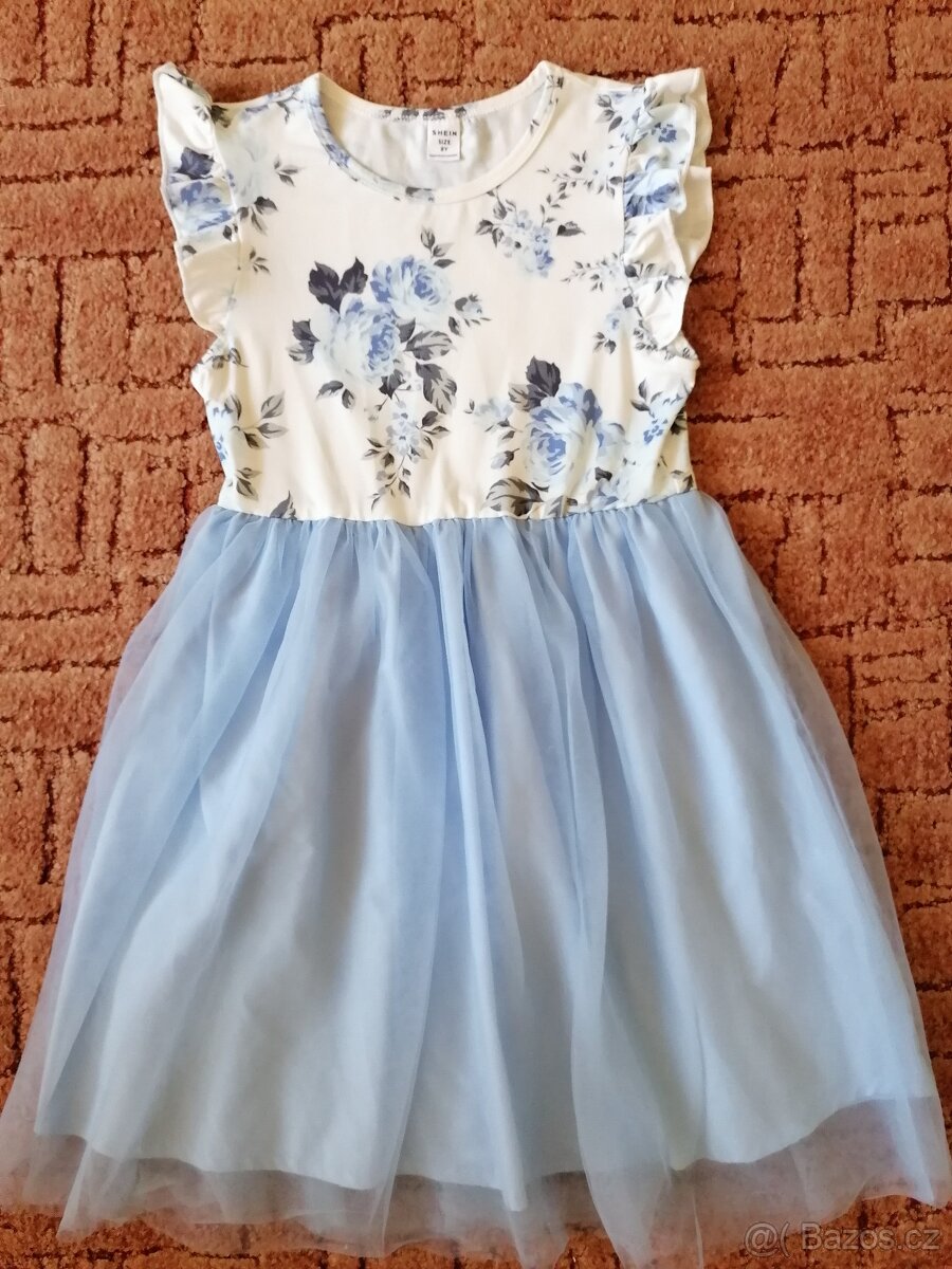 Dětské světle modré šaty - 2