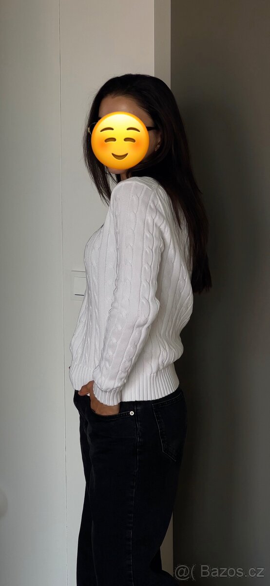 Bílý svetr Ralph Lauren (S) - 2