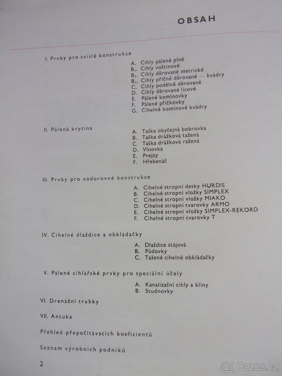 Ivan Rinchenbach - KATALOG CIHLÁŘSKÝCH VÝROBKŮ r. 69 - 2