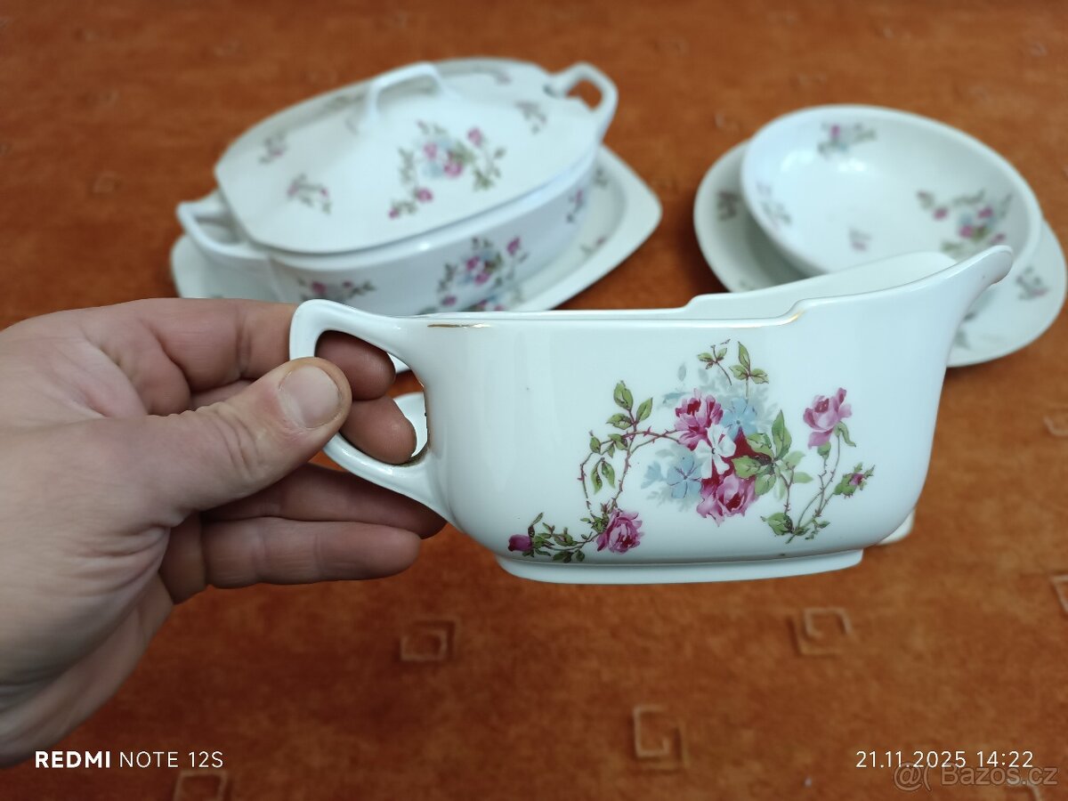 Karlovarský porcelán Epiag polévková mísa omáčník - 2