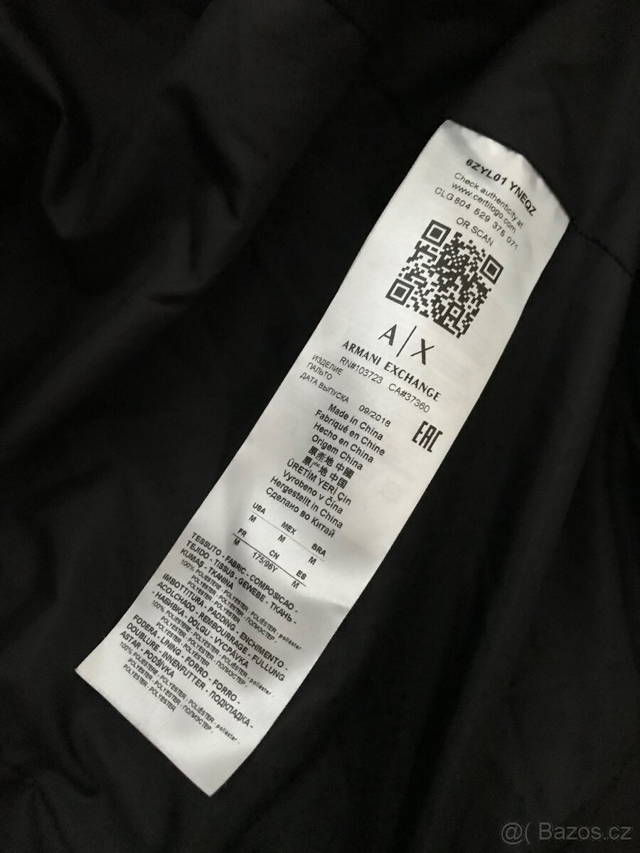 Armani Exchange zimní bunda vel.M - 2
