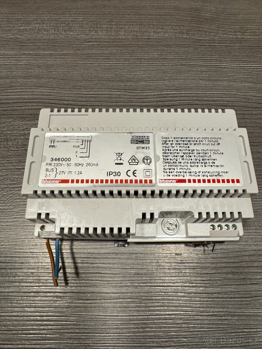 Vrátný / domovní interkom Bticino 346000 + Terraneo 342170 - 2