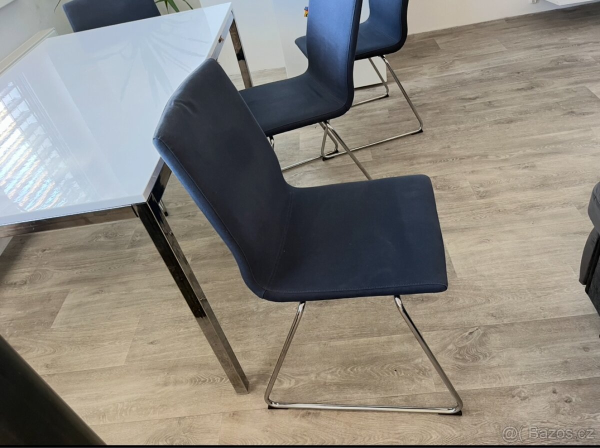 4x židle+ stůl jídelní - 2