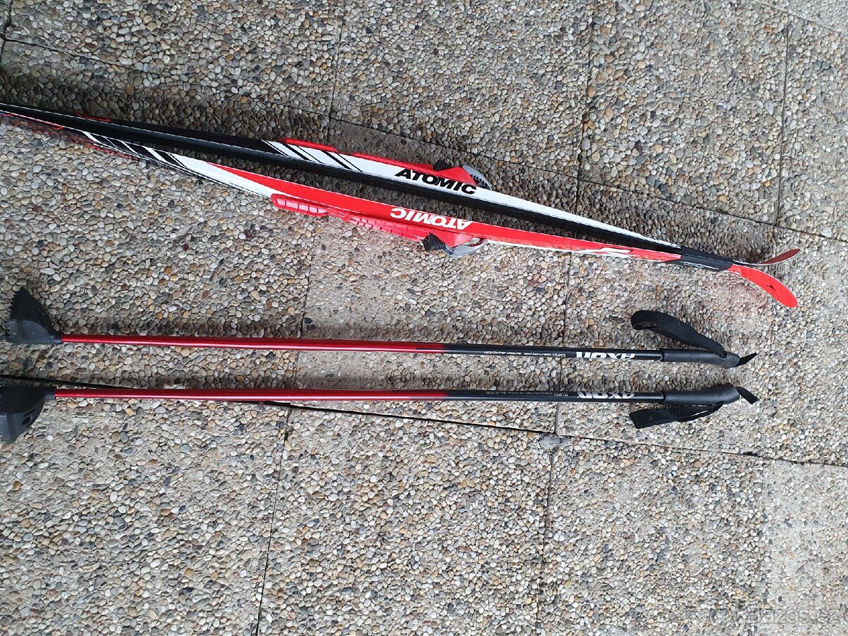 Běžecké lyže dětské + hůlky+boty - 2