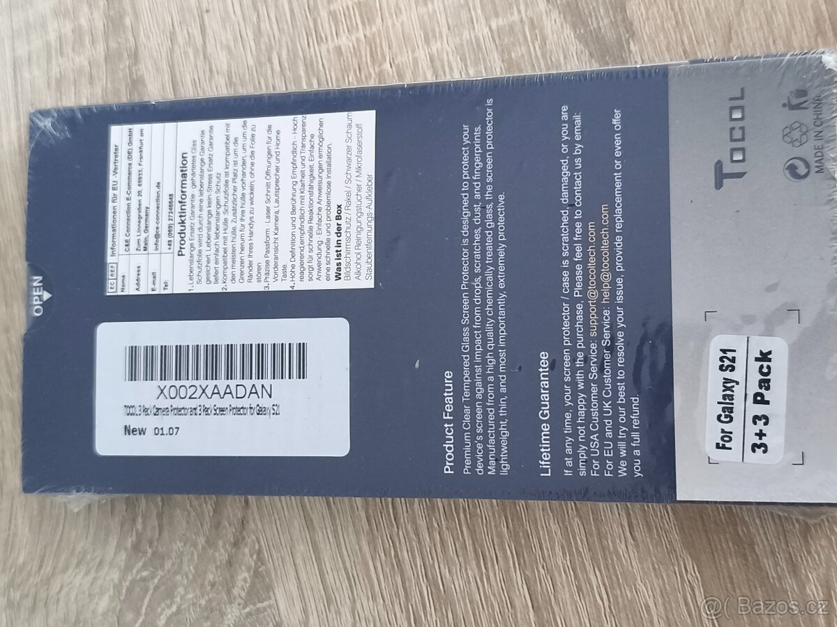 Tocol Glass Screen Protector 3 + 3 – Samsung Galaxy S21 - 2