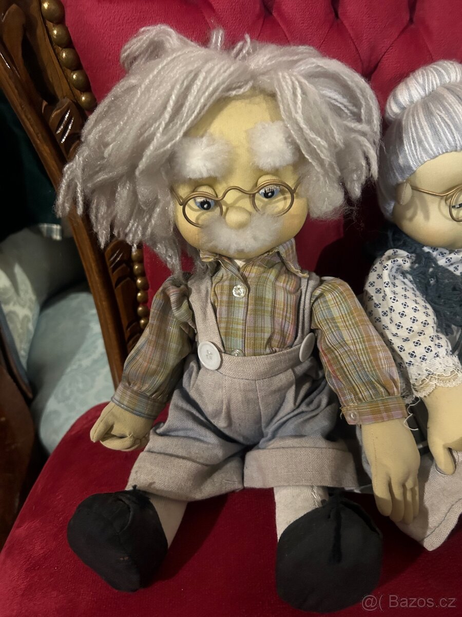 Látkové panenky babička a dědeček - 2