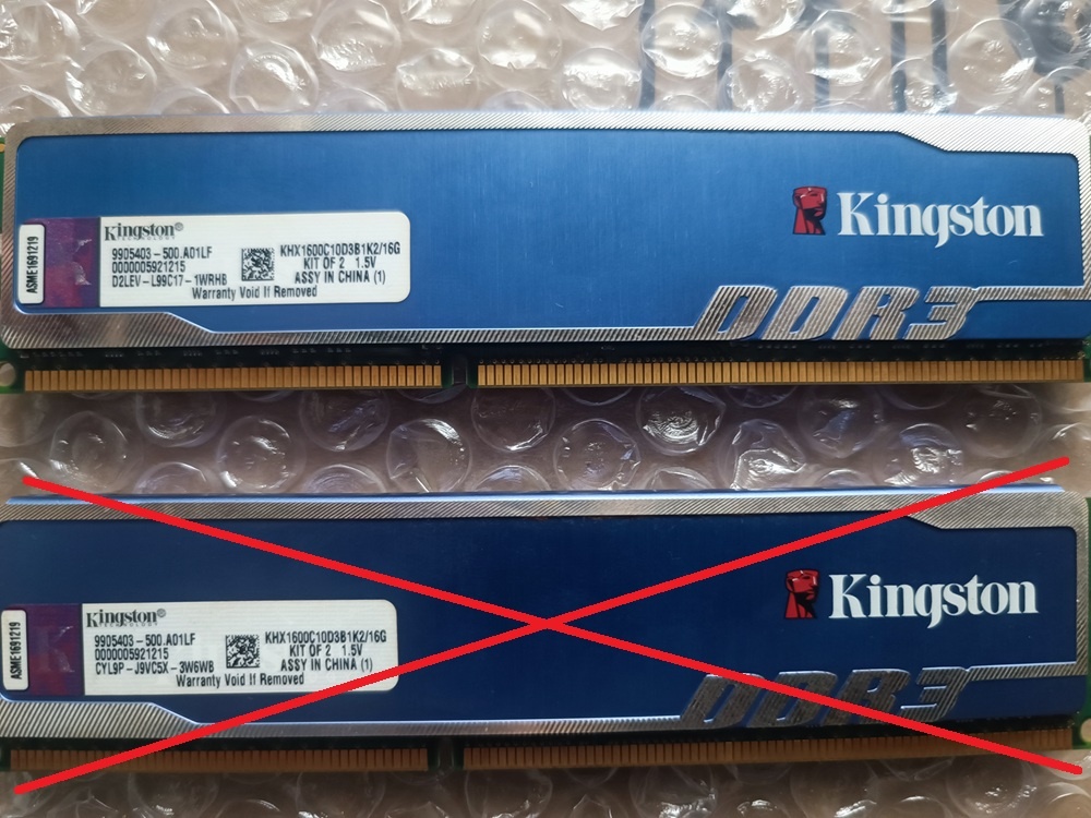 RAM Kingston 1x 8GB DDR3 1600 MHz - 2