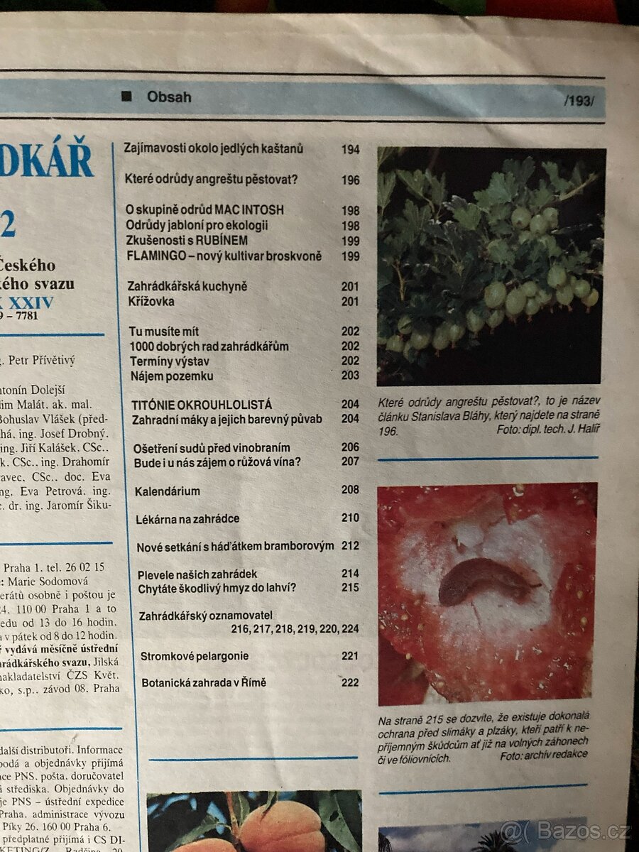 Časopisy Zahrádkář - 2