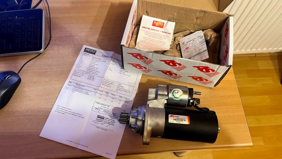 Nový startér AS S0248 - 02M911023A - 2