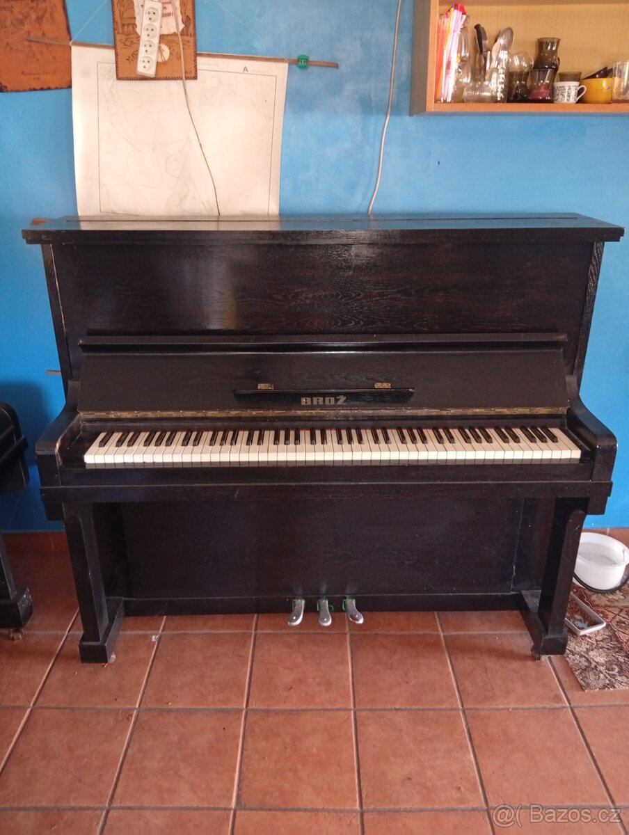 Pianino BROŽ, repasované - 2