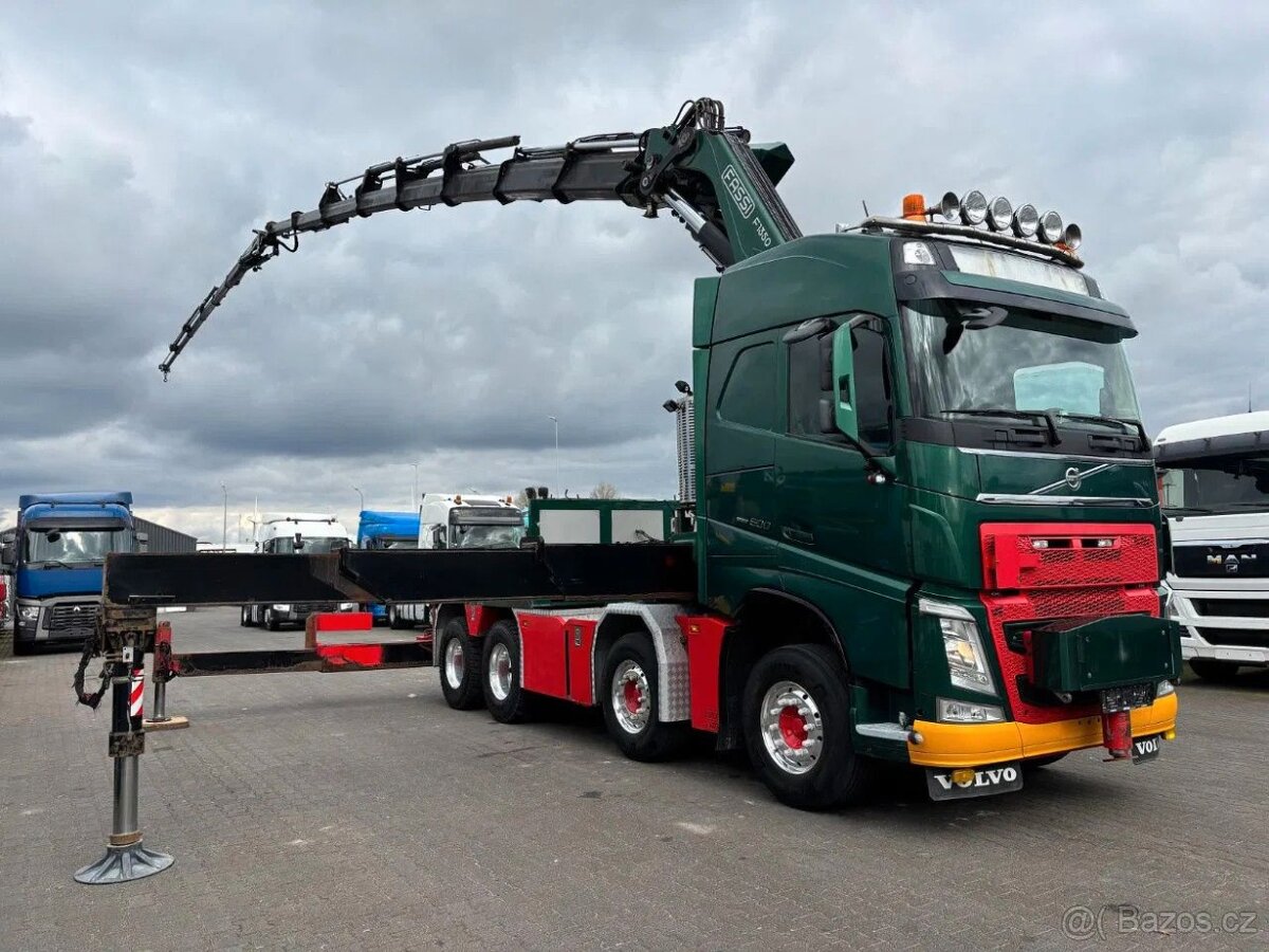 Volvo FH 500 - 8x4 – Tahač + HR-Fassi 1350 + Fly-Jib – EURO