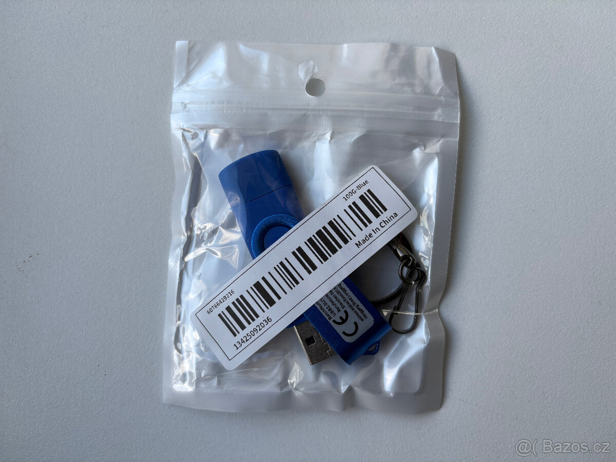 NOVÝ Duální USB-A 2.0 / Type-C Flash Disk s kapacitou 100 GB - 2