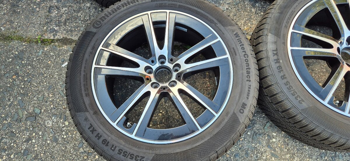 Originální Mercedes disky 8J x 19 ET32,5 + zimní pneu Contin - 2