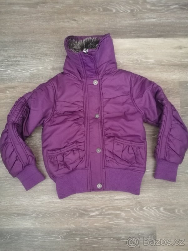 Dívčí vyteplená bunda vel 128-134 - 2