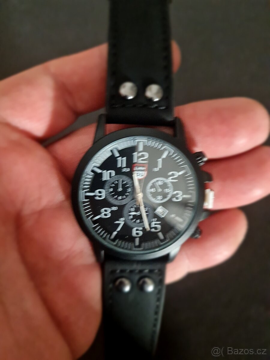 Nové hodinky + dárek kožený náramek č. 123 - 2