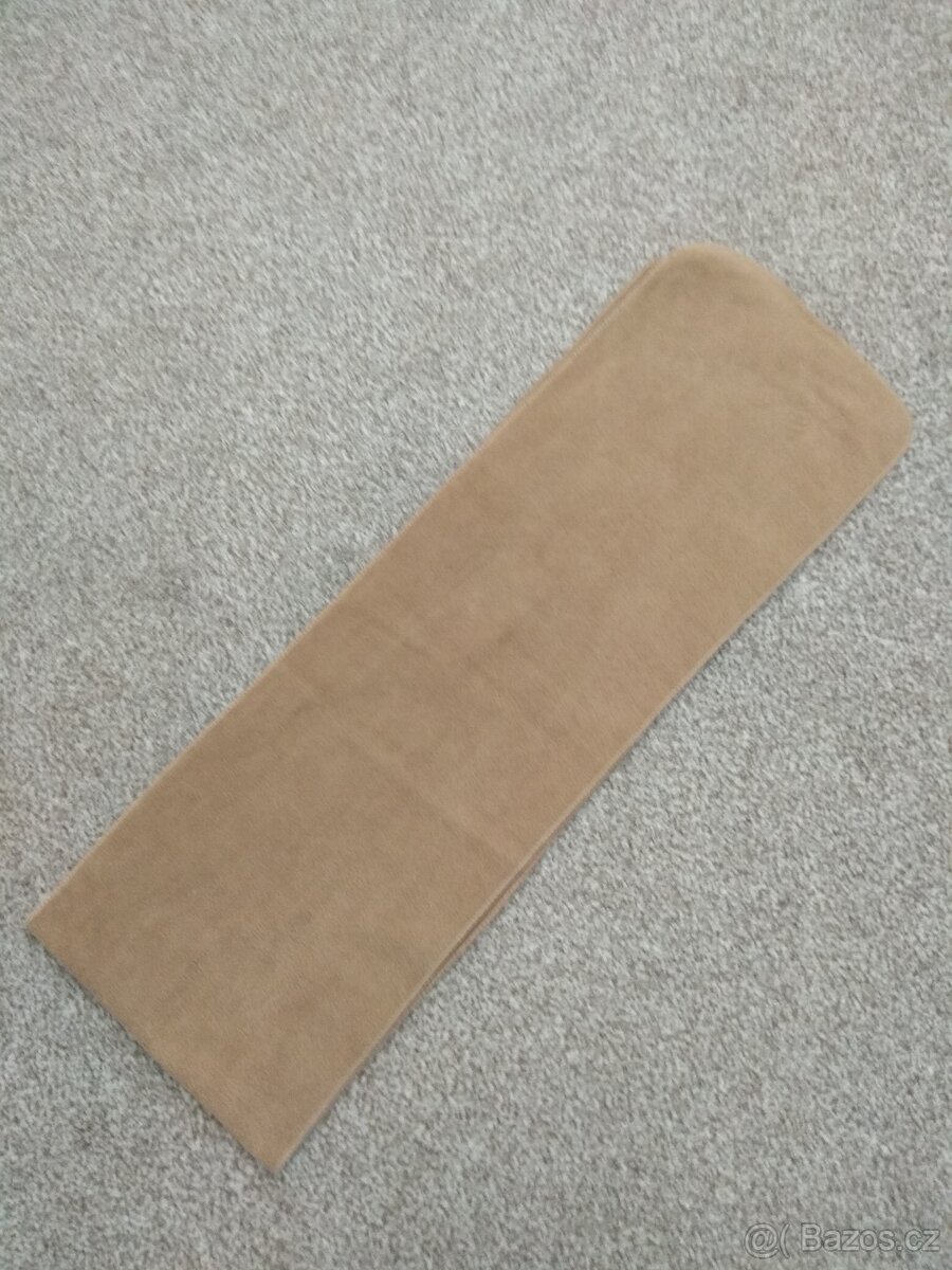 Nová unisex zimní šála - příjemný materiál, béžová, 150 cm - 2