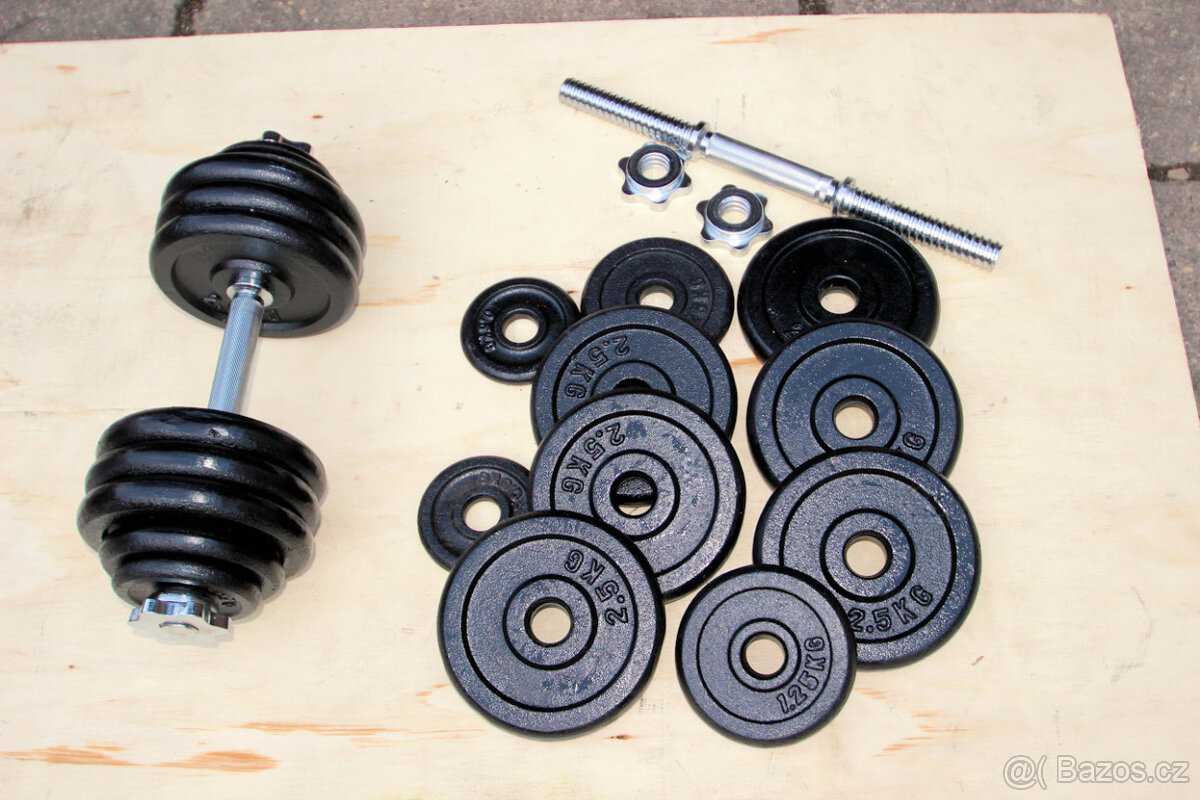 Nakládací činky 2x21kg (25mm) - 2