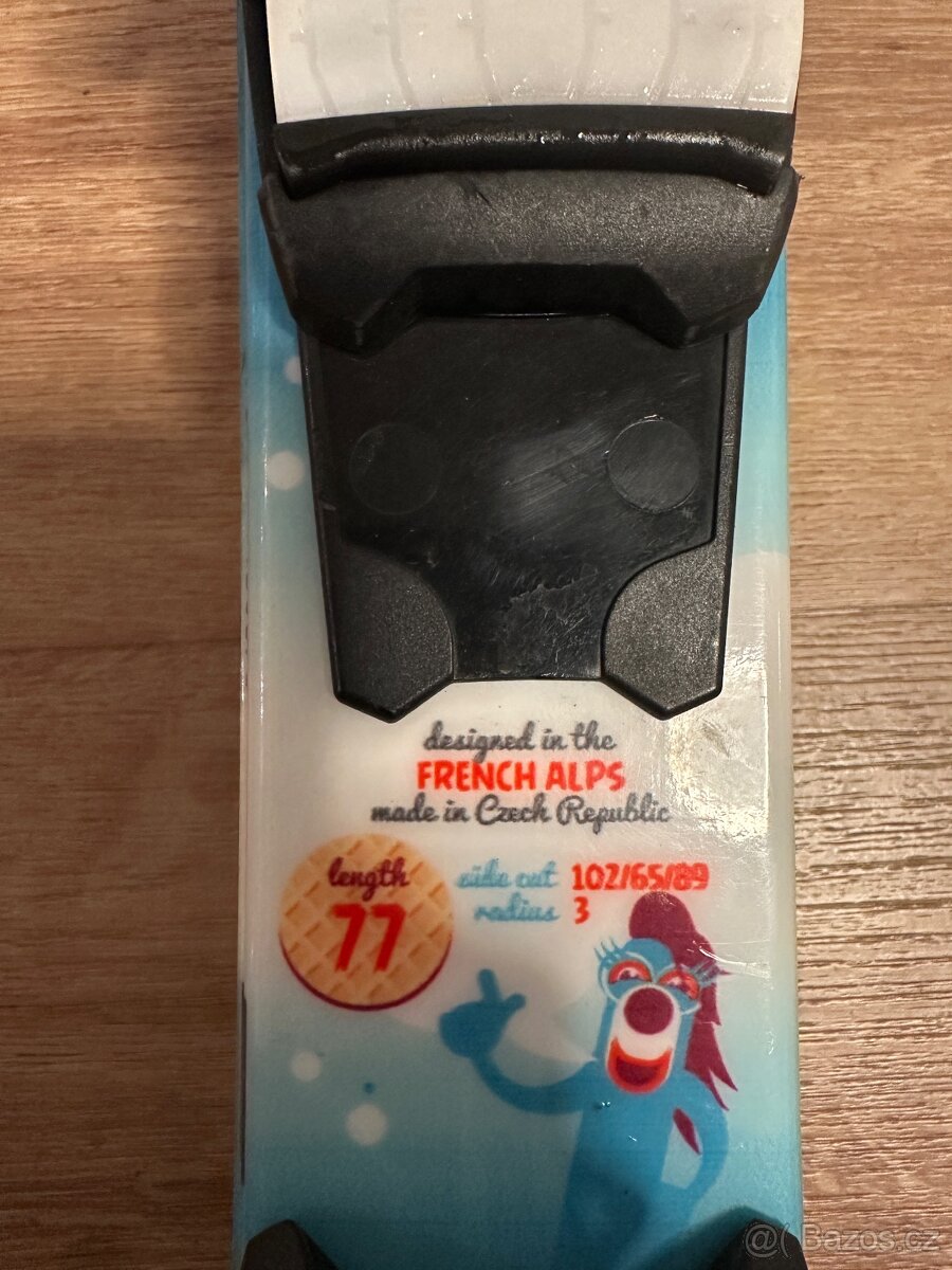 Set dětské lyže 77cm a lyžáky 18,5 - 2