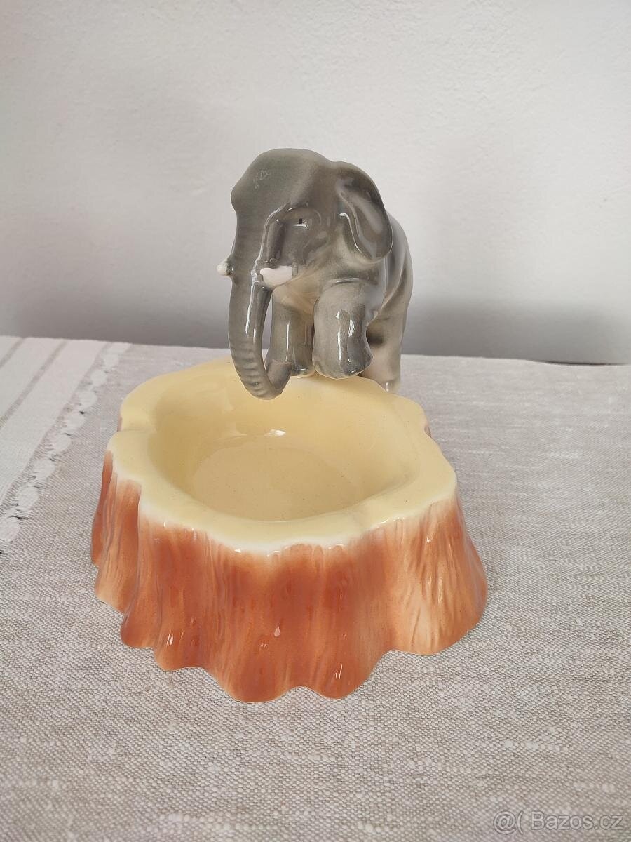 Ditmar urbach slon popelník misa porcelánová soška - 2