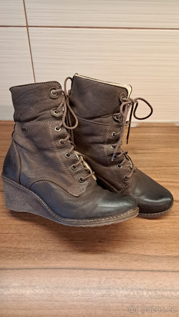 Lasocki,kožené kozačky vel.38 - 2