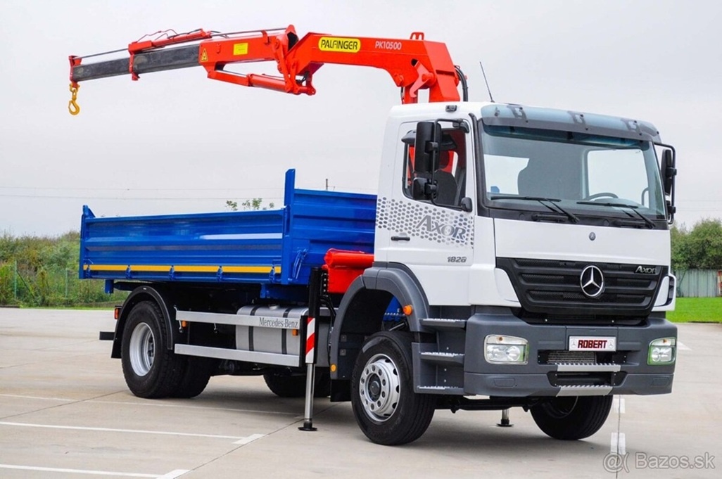 MERCEDES AXOR 1828 TŘÍSTRANNÝ SKLÁPĚČ HYDRAULICKÁ RUKA EU-4 - 2